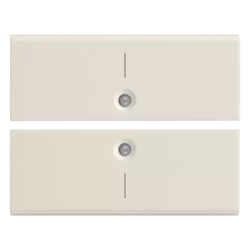 Vimar - 16842.1.B - Two half-buttons 2M I symbol white