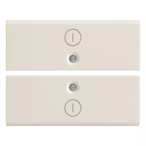 Vimar - 16842.2.B - Two half-buttons 2M I/O symbols white