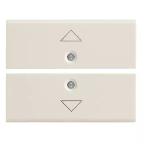 Vimar - 16842.3.B - Two half-buttons 2M arrow symbol white