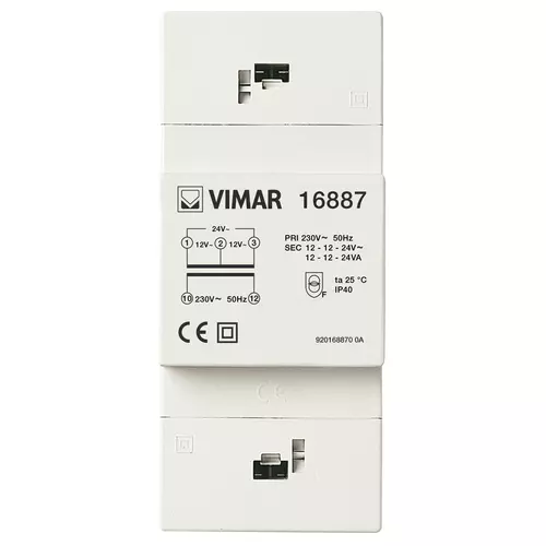 Vimar - 16887 - Transformateur de sécurité 230/12-24V