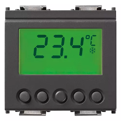 Vimar - 16954 - Thermostat mit Display grau