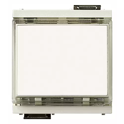 Vimar - 17020.B - Pulsante targh. 1P NO 10A 12-24V bianco