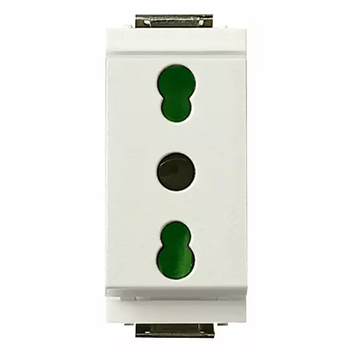 Vimar - 17033.B - 2P+E 16A P17/11 outlet white