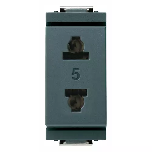 Vimar - 17044 - 2P 15A USA+EU ø4,8mm outlet grey