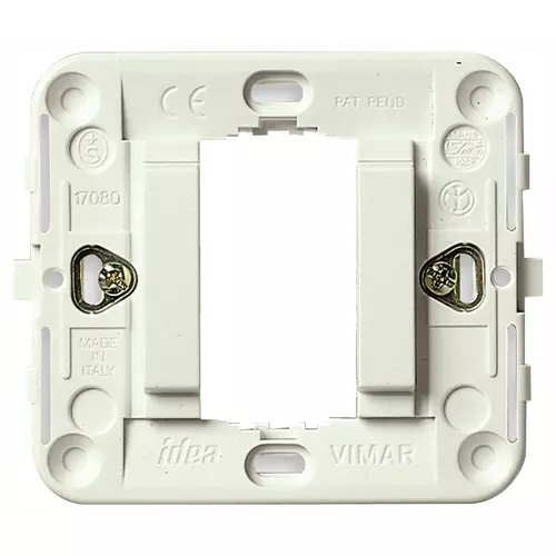 Vimar - 17080.B - Supporto liscio 1M +griffe bianco