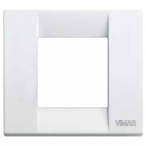 Vimar - 17092.01 - Placa Classica 1-2M met.blanco