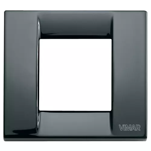 Vimar - 17092.11 - Placa Classica 1-2M met.negro