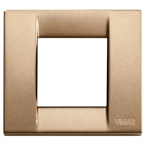 Vimar - 17092.22 - Classica plate 1-2M metal met.bronze