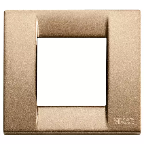 Vimar - 17092.22 - Placa Classica 1-2M met.bronce metal.