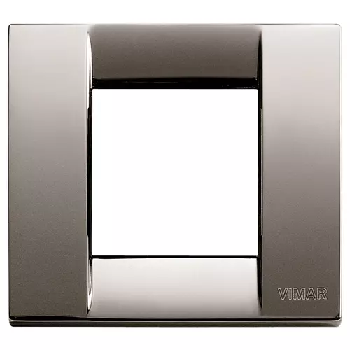 Vimar - 17092.31 - Plaque Classica 1-2M mét.chrome noir