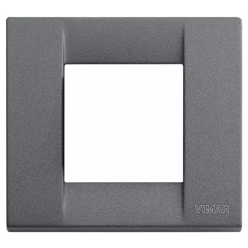 Vimar - 17092.46 - Classica plate 1-2M metal slate grey