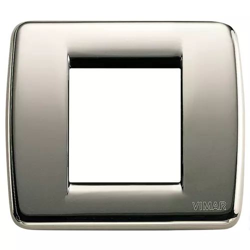 Vimar - 17093.31 - Rondò plate 1-2M metal black chrome