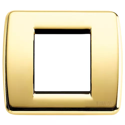Vimar - 17093.32 - Abdeckrahmen Rondò1-2M Met.gold glänzend