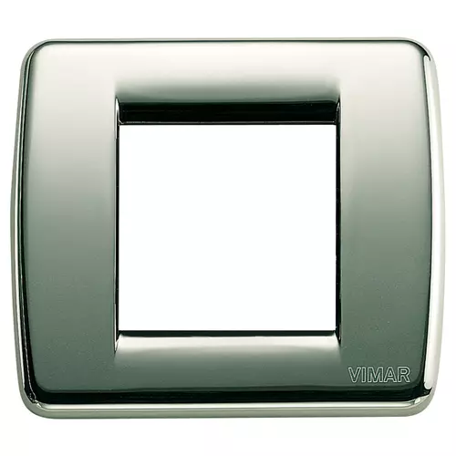 Vimar - 17093.36 - Rondò plate 1-2M metal chrome