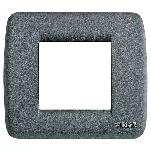 Vimar - 17093.46 - Plaque Rondò 1-2M mét.gris ardoise