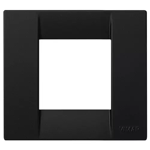 Vimar - 17097.D.16 - Placa Classica 1-2M Silk negro