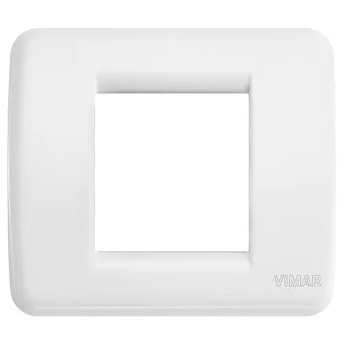 Vimar - 17098.01 - Placca Rondò 1-2M bianco brill.