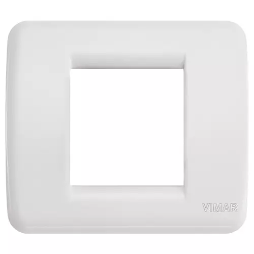 Vimar - 17098.04 - Placa Rondò 1-2M tecn.blanco Idea