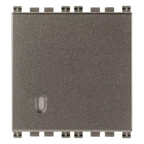 Vimar - 19000.FX.2.M - 1P 10AX 2M 1-way switch screwless Metal
