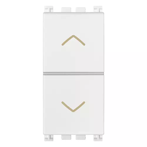 Vimar - 19062.B - Two interlocked NO+NO 10A pushes white