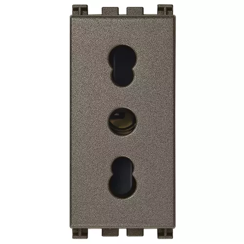 Vimar - 19203.M - 2P+E 16A P17/11 outlet Metal