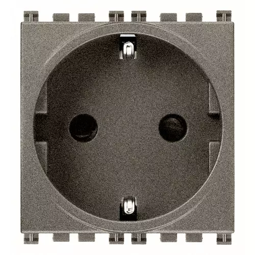 Vimar - 19208.FX.M - 2P+E 16A DE SICURY outlet screwlessMetal