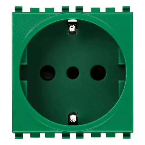 Vimar - 19209.V - 2P+E 16A P30 outlet green