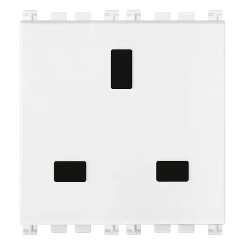 Vimar - 19219.B - 2P+E 13A English outlet white