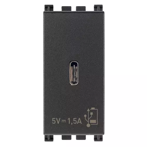 Vimar - 19292.C - Alimentador USB C 5V 1,5A 1M gris