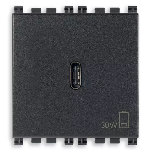 Vimar - 19298 - USB-C supply unit 30W PD grey