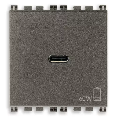 Vimar - 19298.60.M - Alimentation USB C 60W PD Metal