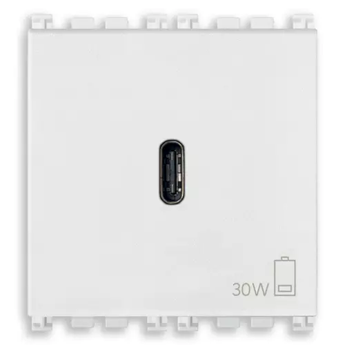 Vimar - 19298.B - Alimentation USB-C 30W PD blanc