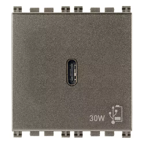 Vimar - 19298.M - Τροφοδοτικό USB C 30W PD Metal