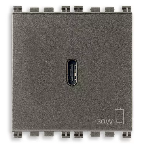 Vimar - 19298.M - Alimentation USB-C 30W PD Metal