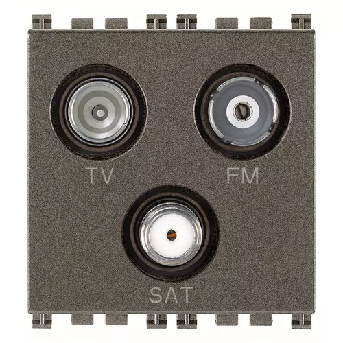 Vimar - 19303.M - TV-FM-SAT-Einzeldose 3Aus Metal