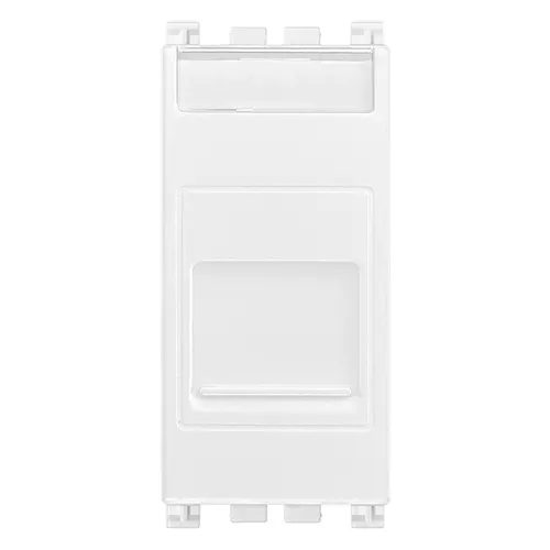 Vimar - 19322.B - RJ11 phone jack 6/4 +cover white