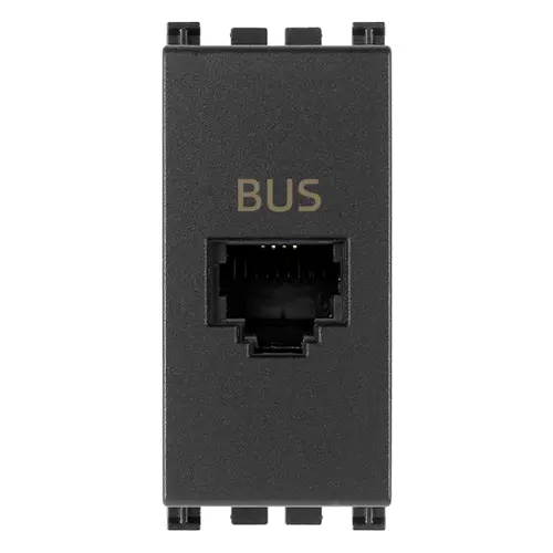 Vimar - 19329 - BUS RJ11phone jack grey