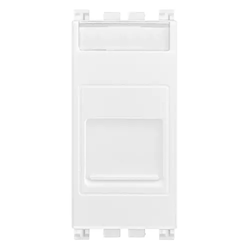 Vimar - 19337.6.B - RJ45 Cat6 UTP outlet+cover white