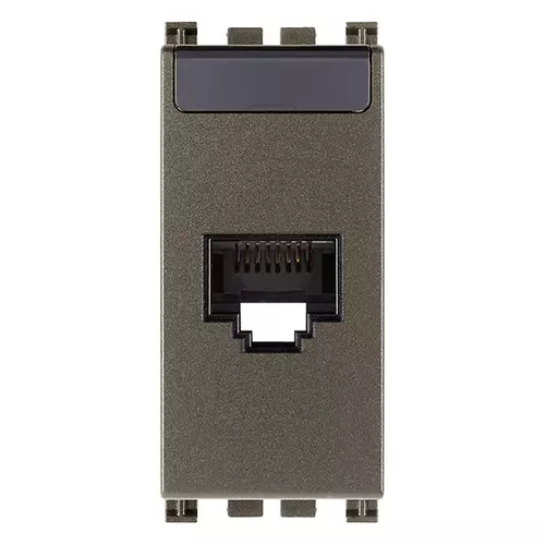 Vimar - 19339.11.M - Πρίζα RJ45 Netsafe Cat.5e UTP Metal