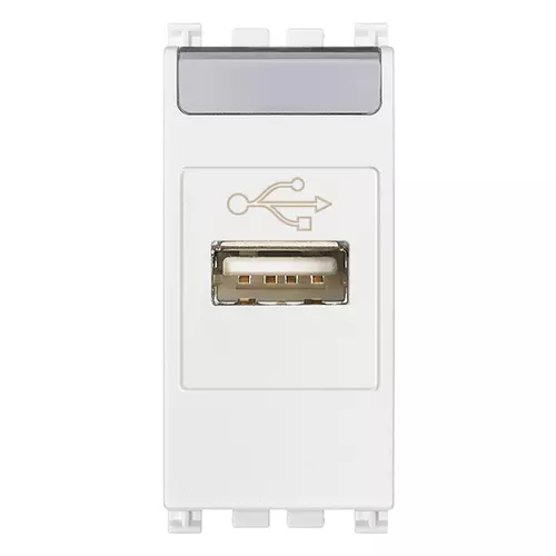 Vimar - 19345.B - USB outlet white