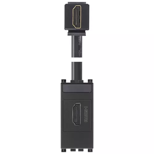 Vimar - 19346.H - Κοννέκτορας  HDMI 2.1b 90° γκρί