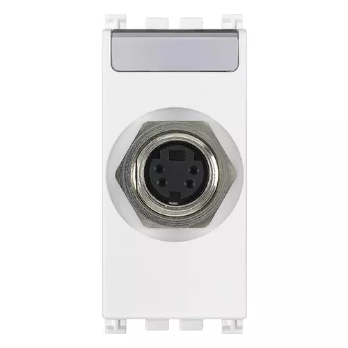 Vimar - 19347.B - S-Video socket connector white