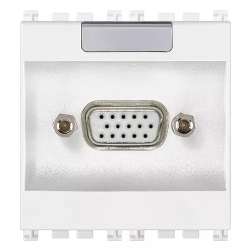 Vimar - 19348.B - VGA 15P socket connector white