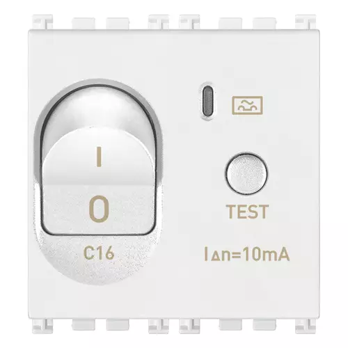 Vimar - 19411.16.B - Interruptor MT Dif.1P+N C16 10mA blanco