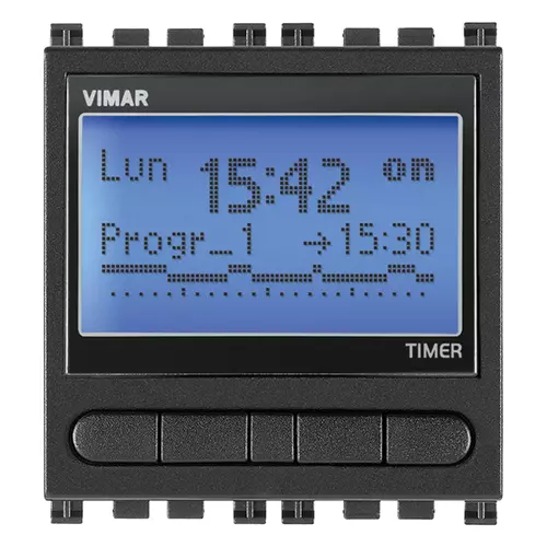 Vimar - 19448 - 1-channel timer-switch grey