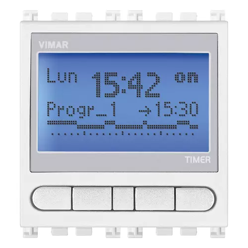 Vimar - 19448.B - 1-channel timer-switch white