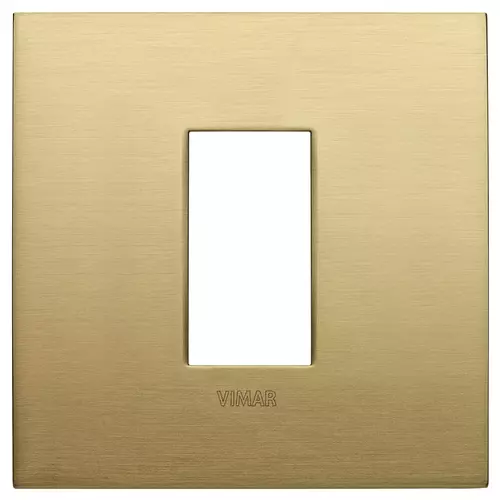 Vimar - 19641.12.01 - Classic plate 1M metal brushed brass