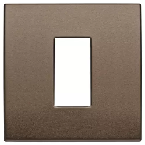 Vimar - 19641.17 - Classic plate 1M aluminium dark bronze