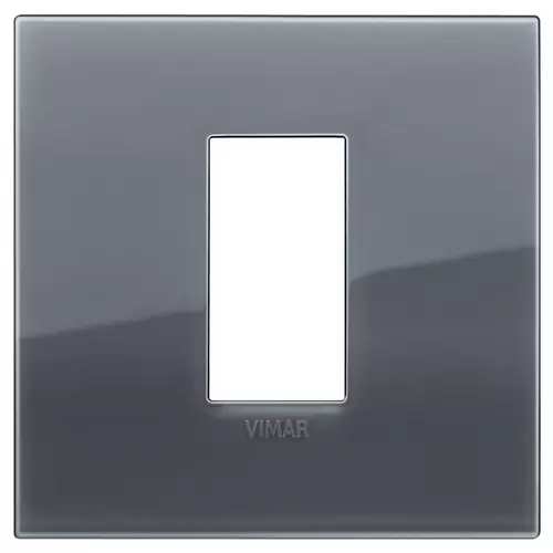 Vimar - 19641.61 - Classic plate 1M Reflex smoke grey