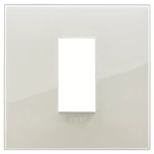 Vimar - 19641.67 - Placa Classic 1M Reflex blanco marfil